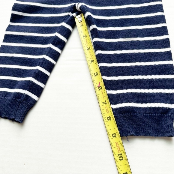 Janie and Jack Striped Sweater Jogger In Navy - Picture 11 of 12